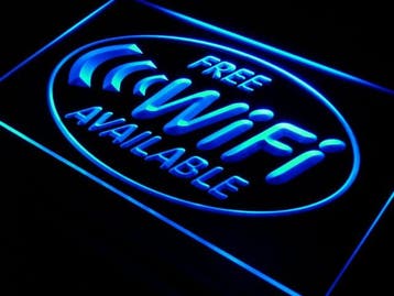 WIFI neon bord lamp LED cafe verlichting reclame lichtbak *b, Verzamelen, Merken en Reclamevoorwerpen, Verzenden, Nieuw