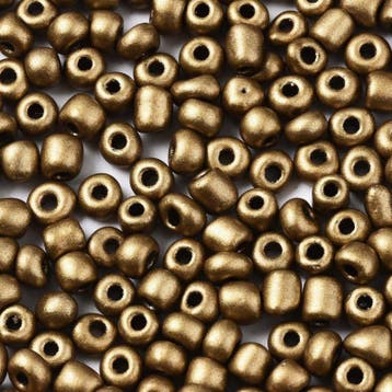 20 gram Glaskralen rocailles 6/0 (4 mm) – Dark Goldenrod, Ophalen of Verzenden, Nieuw, Kraal