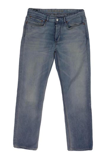 Denham Broek in maat W34 L32 Blauw, Verzenden, Zo goed als nieuw, Blauw, Denham