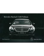2015 MERCEDES MAYBACH S 600 PULLMAN BROCHURE ENGELS, Nieuw, Author