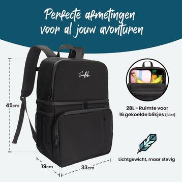 2dekans | Koelrugzak - 28L Koeltas Rugzak - Koelrugtas -, Ophalen of Verzenden, Zo goed als nieuw