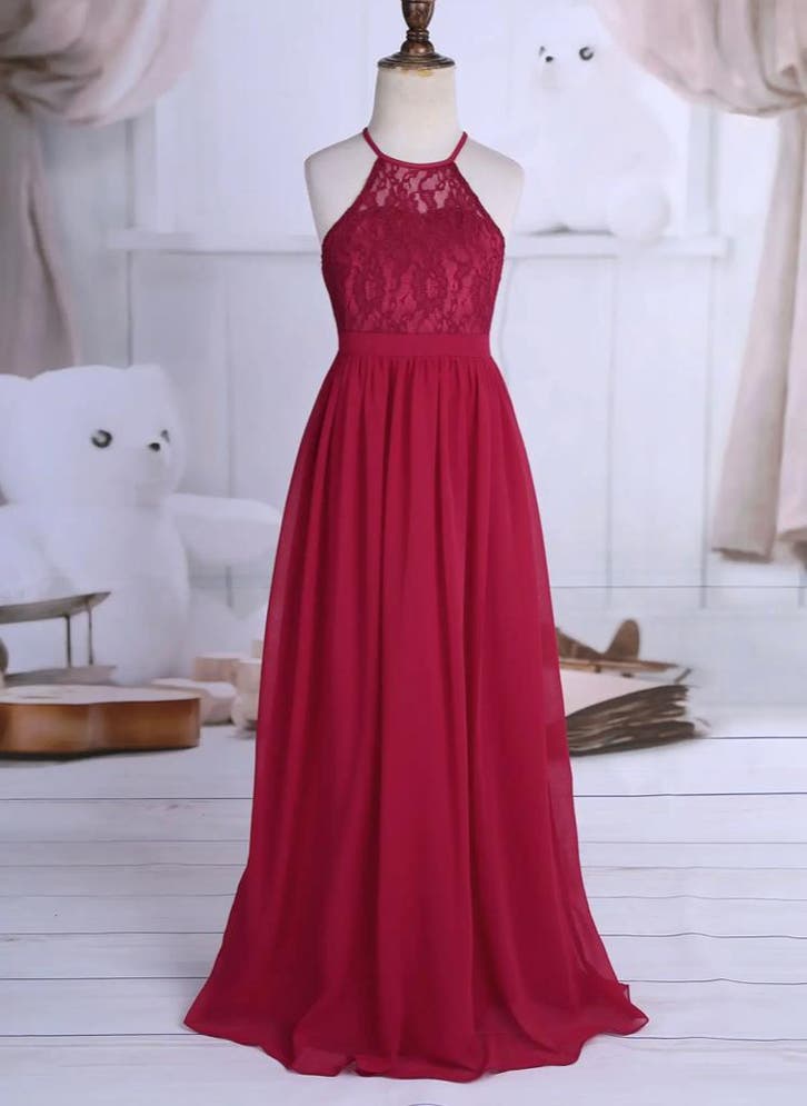 Galajurk Naomi - bordeauxrood - maat 140/146, Kinderen en Baby's, Kinderkleding | Maat 140, Meisje, Nieuw, Jurk of Rok, Ophalen of Verzenden