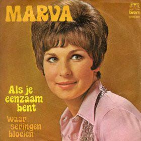 Single vinyl / 7 inch - Marva - Als Je Eenzaam Bent / Waa..., Verzenden, Zo goed als nieuw, 7 inch, Pop