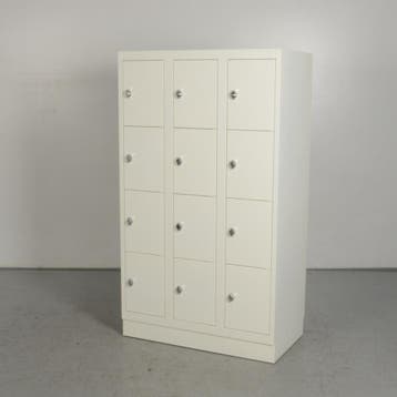 Lockerkast Officenow - Wit - 165 x 90 cm - 12 lockers, Ophalen of Verzenden, Nieuw in verpakking