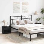 vidaXL Nachtkastje 2 pcs Zwart Eiken 40 x 30 x 39 cm Bewerkt, Minder dan 45 cm, Verzenden, Nieuw, Minder dan 55 cm