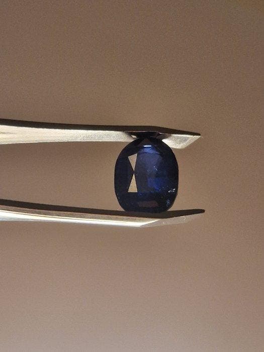 1 pcs Blauw Saffier - 3.71 ct - Gemological Institute of, Sieraden, Tassen en Uiterlijk, Edelstenen
