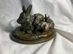 Jane Le Soudier (1885 - 1973) - sculptuur,  Les Lapins - 6, Antiek en Kunst, Antiek | Keramiek en Aardewerk