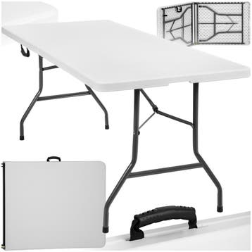 Campingtafel opklapbaar 183x76x74cm - wit, Verzenden, Nieuw