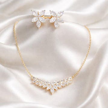 2-delige sieradenset - 14 karaat Geel goud - 4.97ct. tw.