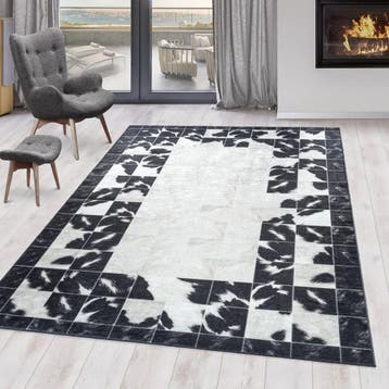 Wasbaar Vloerkleed | Fiesta | Zebra | Zwart | 80x150 cm, Verzenden, Nieuw