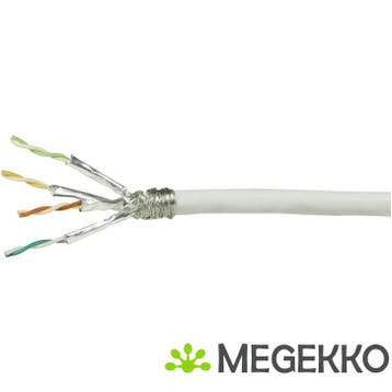 LogiLink CPV0054 netwerkkabel 100 m Cat7 S/FTP (S-STP) Wit, Computers en Software, Verzenden, Nieuw