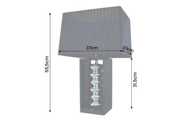 Tafellamp GRACIA 55cm met verstelbare lampenkap zwart zilver, Ophalen of Verzenden, Nieuw