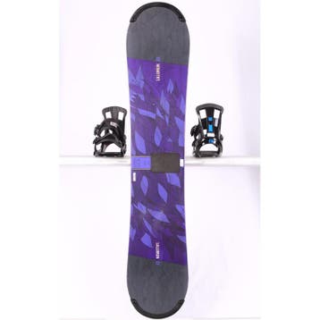 145 dames snowboard SALOMON LIBERTY, Black/purple, FLAT/rock, Verzenden, Gebruikt