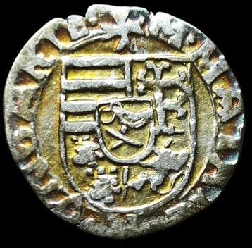 Hongarije, middeleeuws. Matthias Corvinus 1458-1490. Denar