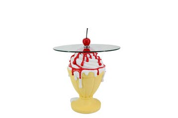 Bijzettafel SWEET SOCIETY Soft Pop 65cm pastel yellow white, Ophalen of Verzenden, Nieuw