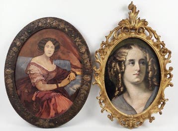Escuela Barroca Francesa (XVIII) - Pareja de Retratos Nobles