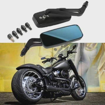 Set van 2 Motor Achteruitkijkspiegels - Universeel & Harley, Motoren, Verzenden, Nieuw