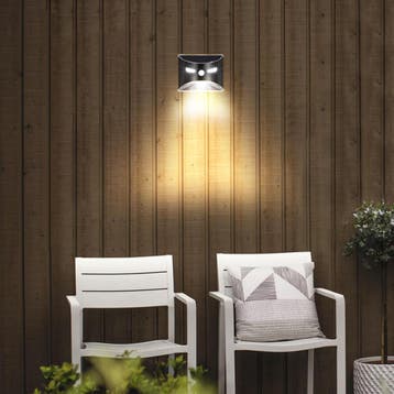 Solar wandlamp Gaze - Downlight met bewegingssensor - Zwart, Zonne-energie, Verzenden, Wandlamp, Led