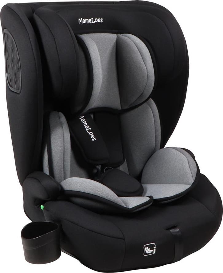 MamaLoes Mick Zwart/Grijs 76-150 cm i-Size Autostoel, Kinderen en Baby's, Autostoeltjes, Nieuw, Autogordel, 9 t/m 36 kg, Verzenden