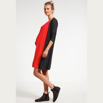 PomKin Zwangerschapsjurk Positiejurk Albane red, Nieuw
