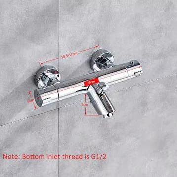 Badkamer Thermostatische Mengkraan Set – Douche en Badkraan, Verzenden, Nieuw