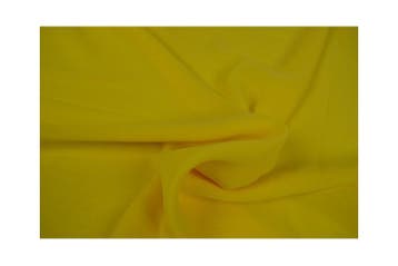 15 meter chiffon stof - Geel, 120 cm of meer, Geel, Ophalen of Verzenden, Polyester