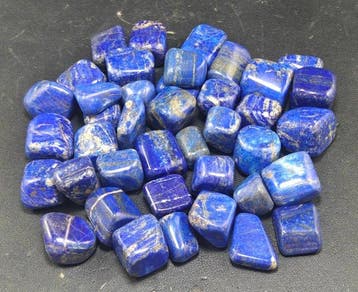 Natuurlijke lapis lazuli Goud nuggets - Hoogte: 30 mm -