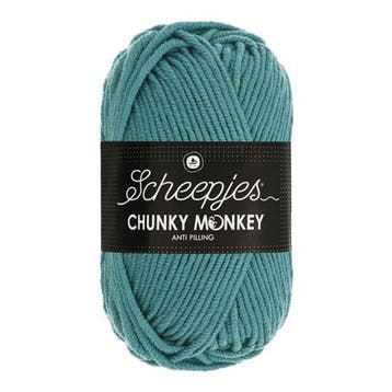 Scheepjes Chunky Monkey 100g - 1722 Carolina Blue - Blauw, Verzenden, Nieuw