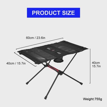 WIDESEA Opvouwbare Campingtafel - Lichtgewicht, Draagbaar &