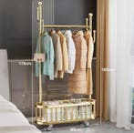Kledingrek met Legplank en Wielen – Vrijstaand en Metaal, Verzenden, Nieuw