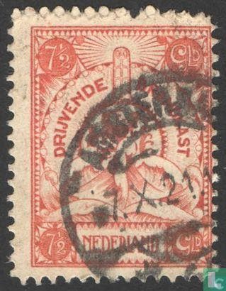 Nederland - Vervoer in drijvende brandkast - 1921, Verzenden, Gestempeld
