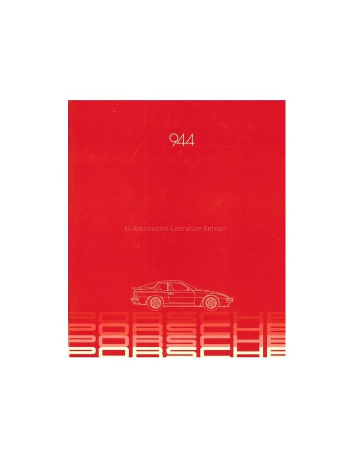 1982 PORSCHE 944 BROCHURE DUITS | ENGELS, Boeken, Auto's | Folders en Tijdschriften, Porsche