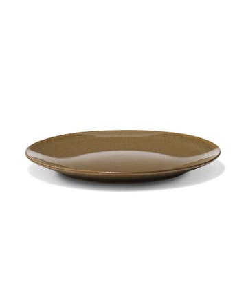 HEMA Ontbijtbord Ø20.5cm Monaco aardewerk donkerbruin, Verzenden, Nieuw