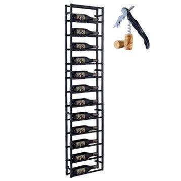 Wijnrek | Rek voor muur | 12 flessen | Wandmontage | Staal, Huis en Inrichting, Woonaccessoires | Wijnrekken, Verzenden, Nieuw