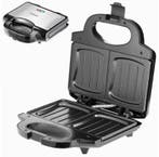 Tosti-ijzer XL Zwart/Zilver 750W (Kook-Bakplaten), Witgoed en Apparatuur, Kookplaten, Verzenden, Nieuw