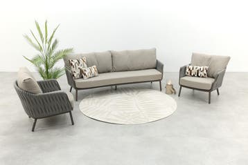 Taste Cannes stoel-bank loungeset - Terre, Verzenden, Nieuw, Overige materialen, Loungeset
