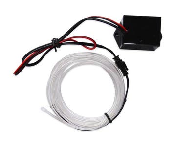 EL wire - WIT - interieur verlichting - 12 Volt - 2 meter, Ophalen of Verzenden
