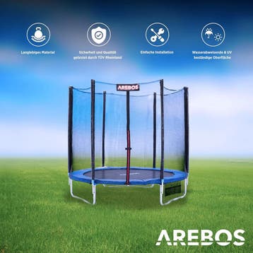 Veiligheidsnet Trampoline - Randafdekking 244 cm - Trampolin, Verzenden, Zo goed als nieuw