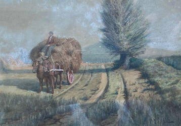 Vincenzo Caprile (1856-1936) - Scena di campagna - NO