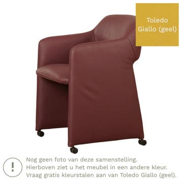 Leren eetkamerstoel Icon - Toledo Giallo (geel), Ophalen of Verzenden, Nieuw, Leer, Bohemian, Eigentijds, Industrieel, Klassiek, Modern, Retro, Romantisch, Scandinavisch, Vintage