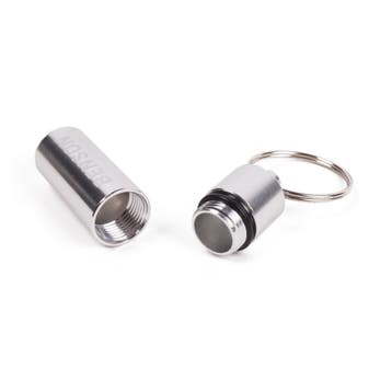 Benson Zilveren aluminium pillendoosje - waterdicht - met..., Ophalen of Verzenden, Nieuw