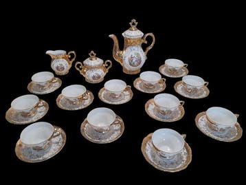 Vetraria Porcellane - Koffieservies voor 12 (27) - Fragonard