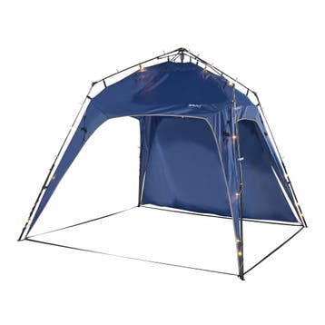 LED Paviljoen Barendrecht partytent 250x250x190 cm blauw pro, Tuin en Terras, Verzenden, Nieuw