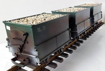 LGB G - 40190 - Model treinwagon (3) - Set van 3 mijnwagens, Nieuw
