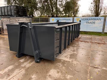 18 m3 met franse klep en deuren 6,25 lang haak arm container
