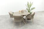 Taste Florence/Prado 4-persoons ronde dining tuinset Ø130, Verzenden, Nieuw, Rvs, Tuinset
