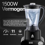 2dekans | MATTI® 5-in-1 - Foodprocessor - 1500 Watt -, Ophalen of Verzenden, Zo goed als nieuw