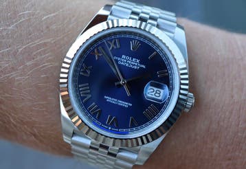 Horloge Rolex Datejust New Bright Bleu Roman 06/2026, Staal, Polshorloge, Nieuw, Ophalen of Verzenden