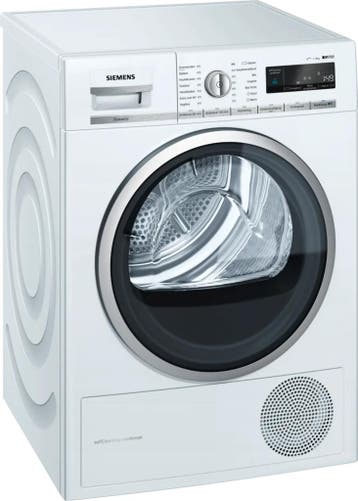 Siemens Wt47w5e7 Warmtepompdroger 8kg, Ophalen of Verzenden, Zo goed als nieuw, Voorlader, 85 tot 90 cm