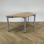 Steelcase verstelbare trapezium tafel 160x69 cm, beuken -, Ophalen of Verzenden, Gebruikt, Bureau